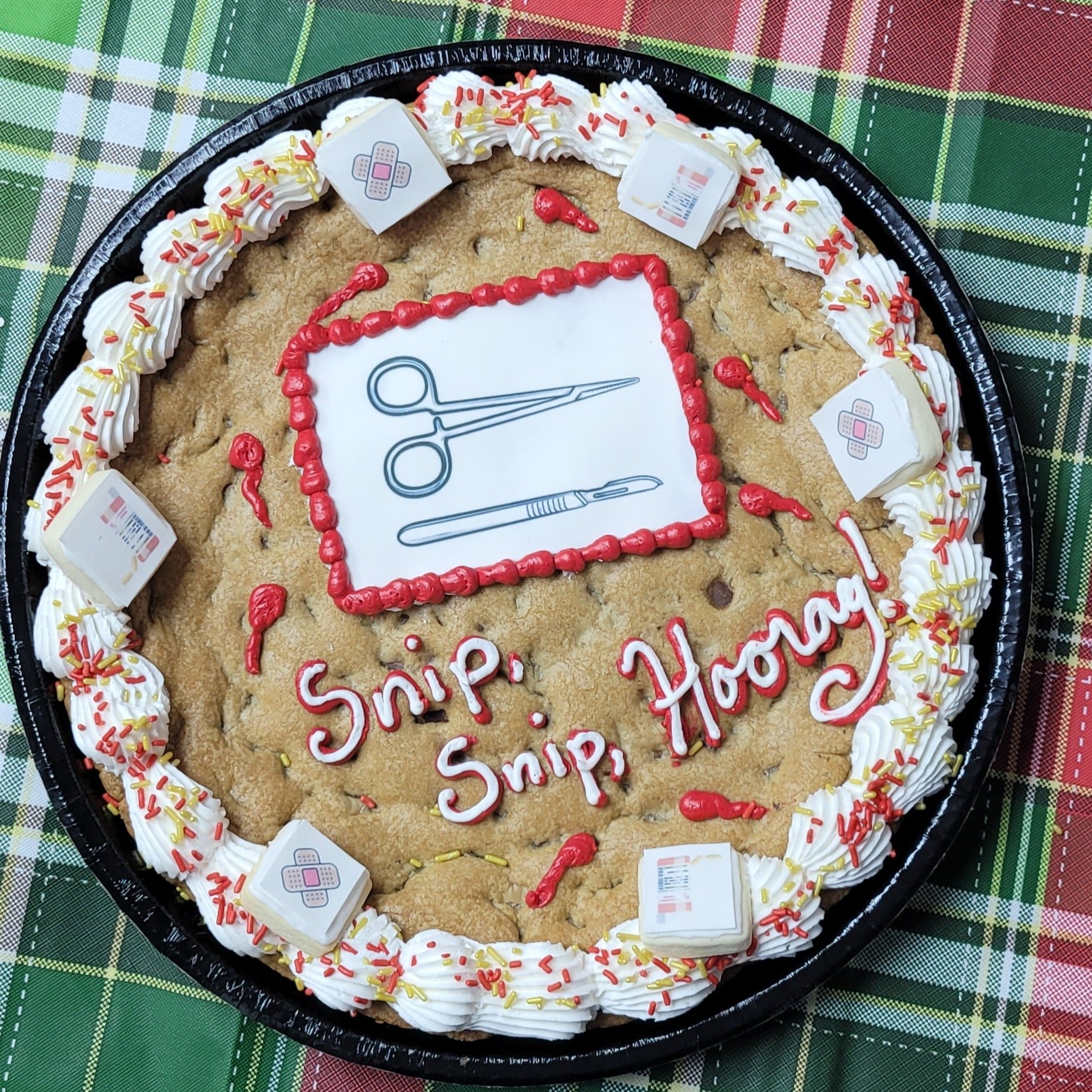 Snip, Snip, Hooray Cookie Cake