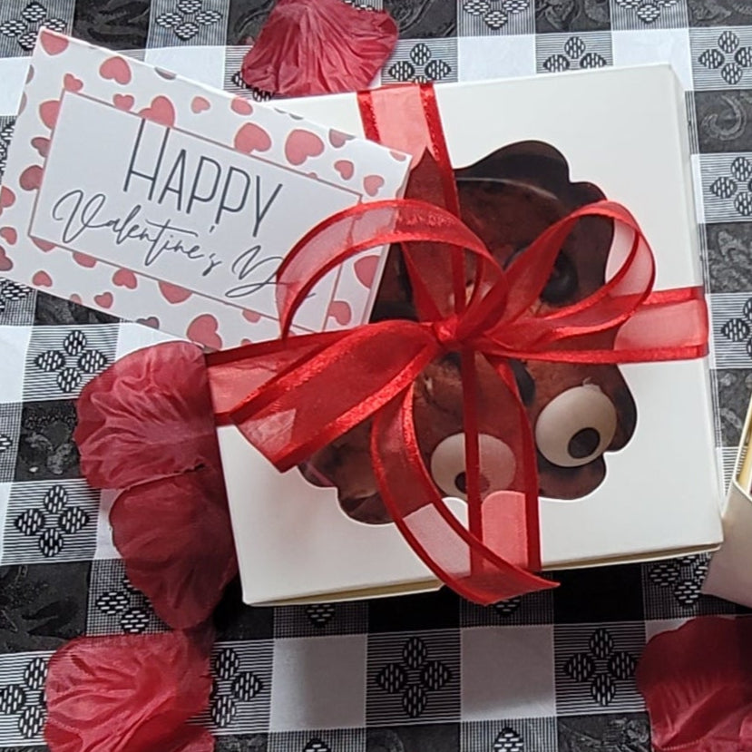 Valentine Stuffed Cookie Personal Gift Box