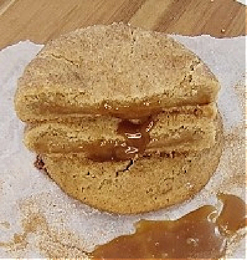 Caramel Stuffed Snickerdoodle