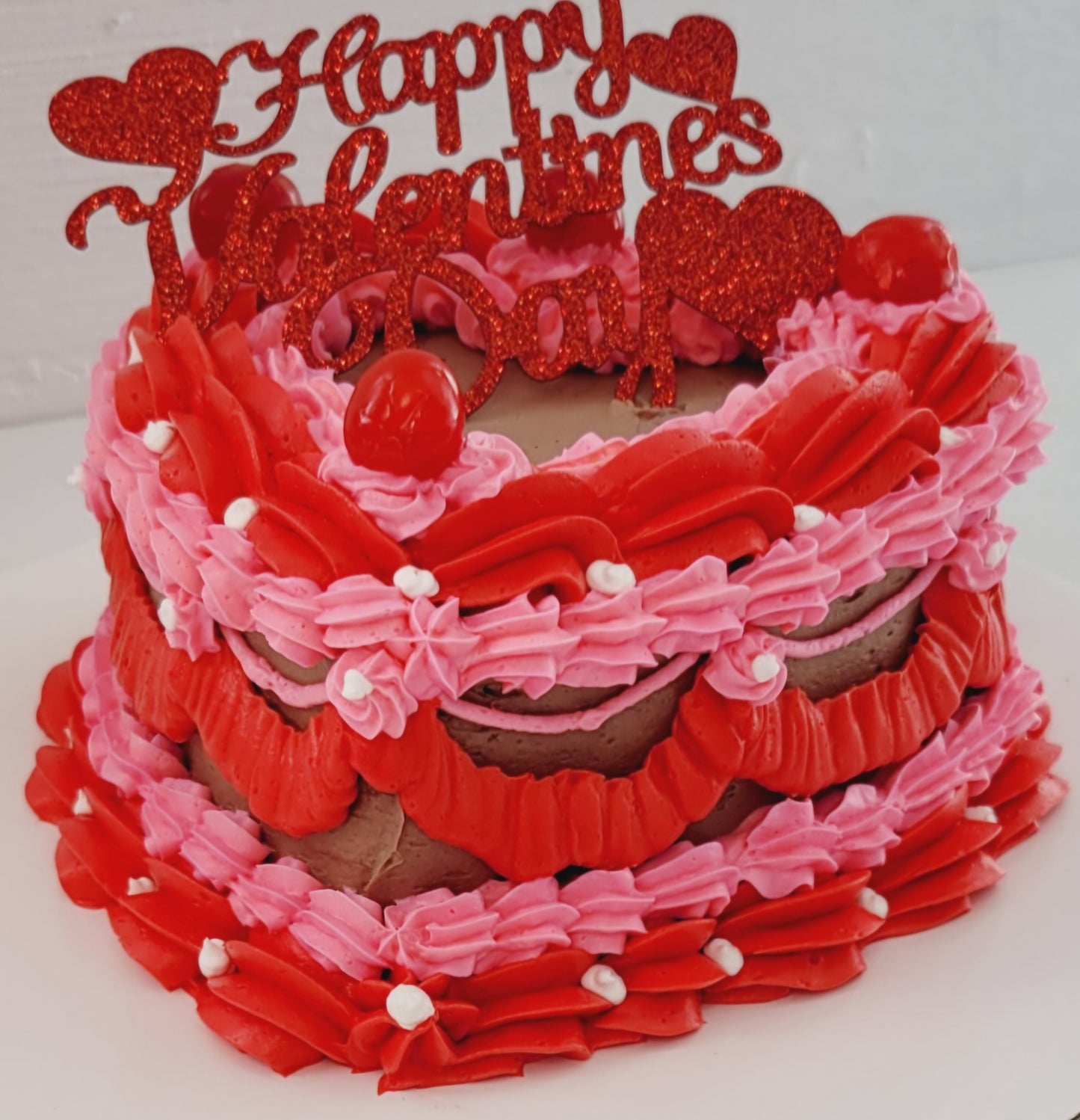 Vintage Heart Two-Layer Cookie Cake 6-inch