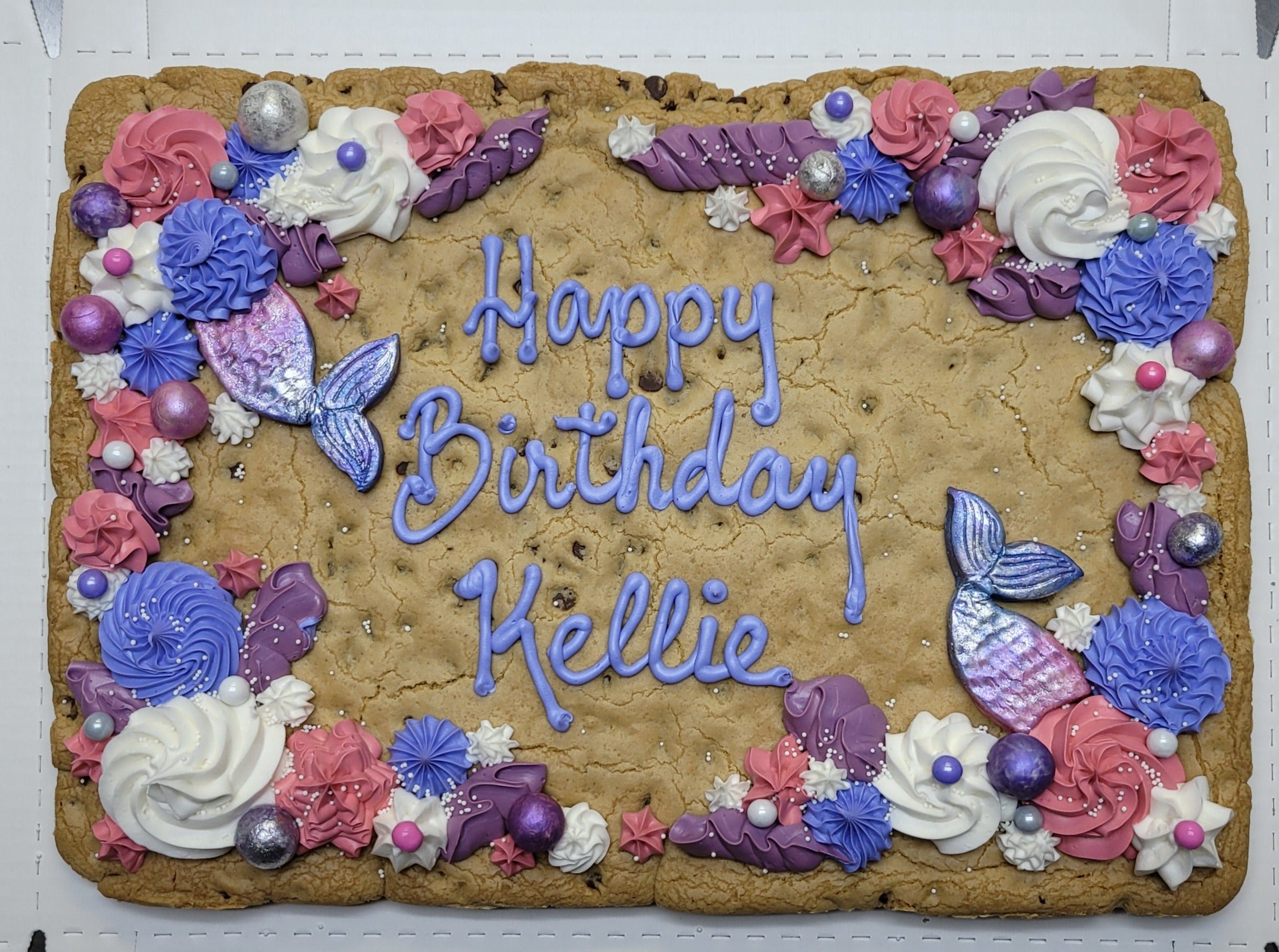 Happy birthday to my husband! Chocolate chip cookie is about the ONLY sweet  he MIGHT eat. The kids demanded some kind of cake. Cookie cake! : r/Baking